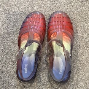 Melissa Gradient Sandals - Red and Purple